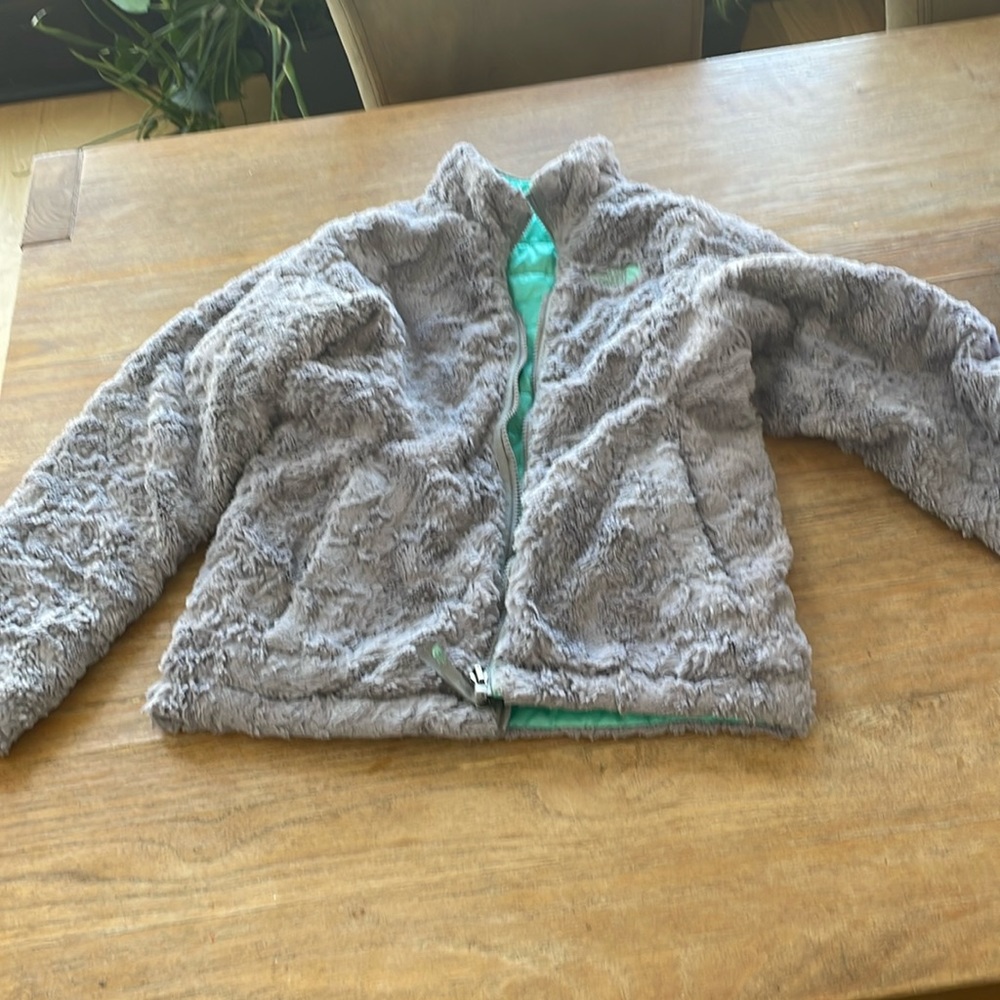 Girls reversible North Face jacket